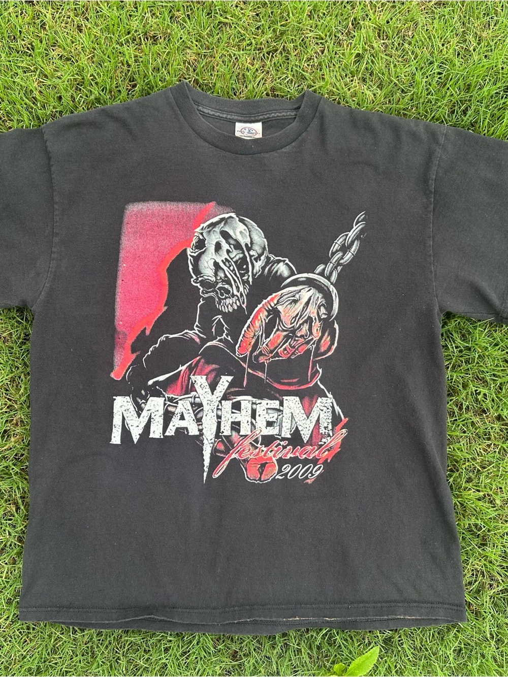 Mayhem Festival 2009 Shirt Adult Large Rockstar Energy Slayer Marilyn Manson